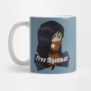Free Myanmar. Mug